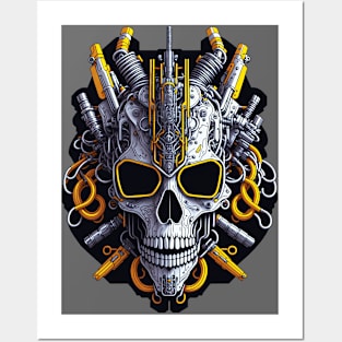 Mecha Skull S01 D30 Posters and Art